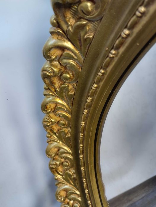 Lustro Dekoracyjne Duże Pozłacane