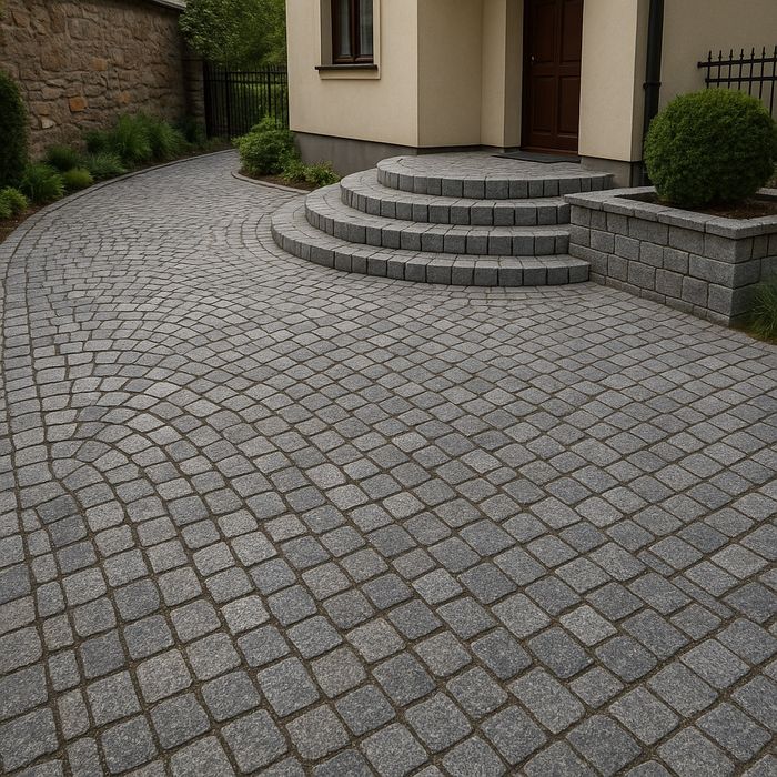 Brukarstwo uktadanie kostki brukowej granitowej granit  profesjonalnie