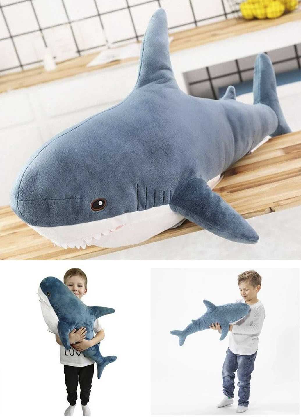 АКЦІЯ ! М'яка Плюшева Іграшка Акула Shark doll 50 см Подушка акула