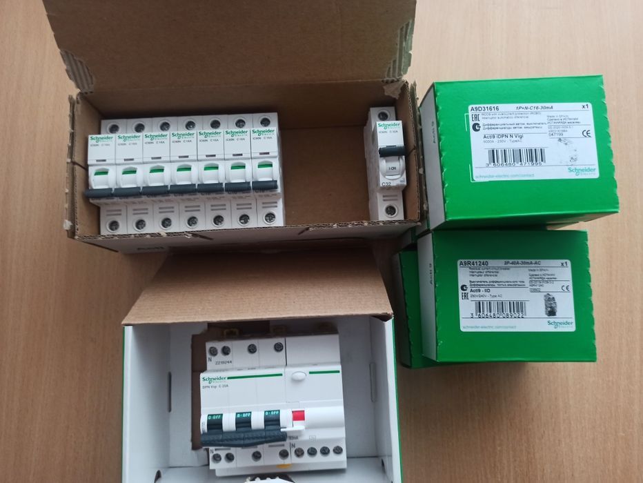 Автоматы элект, диф. автоматы, УЗО серии Acti9 iC60H Schneider Elect