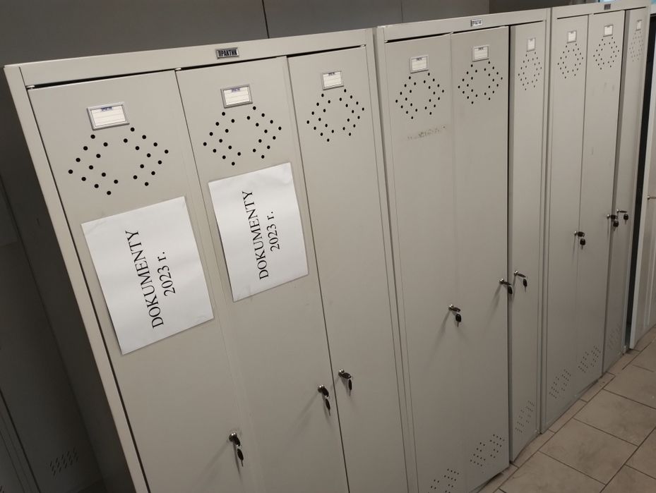 Szafka BHP pracownicza metalowa malowana przemysłowa  2 komory