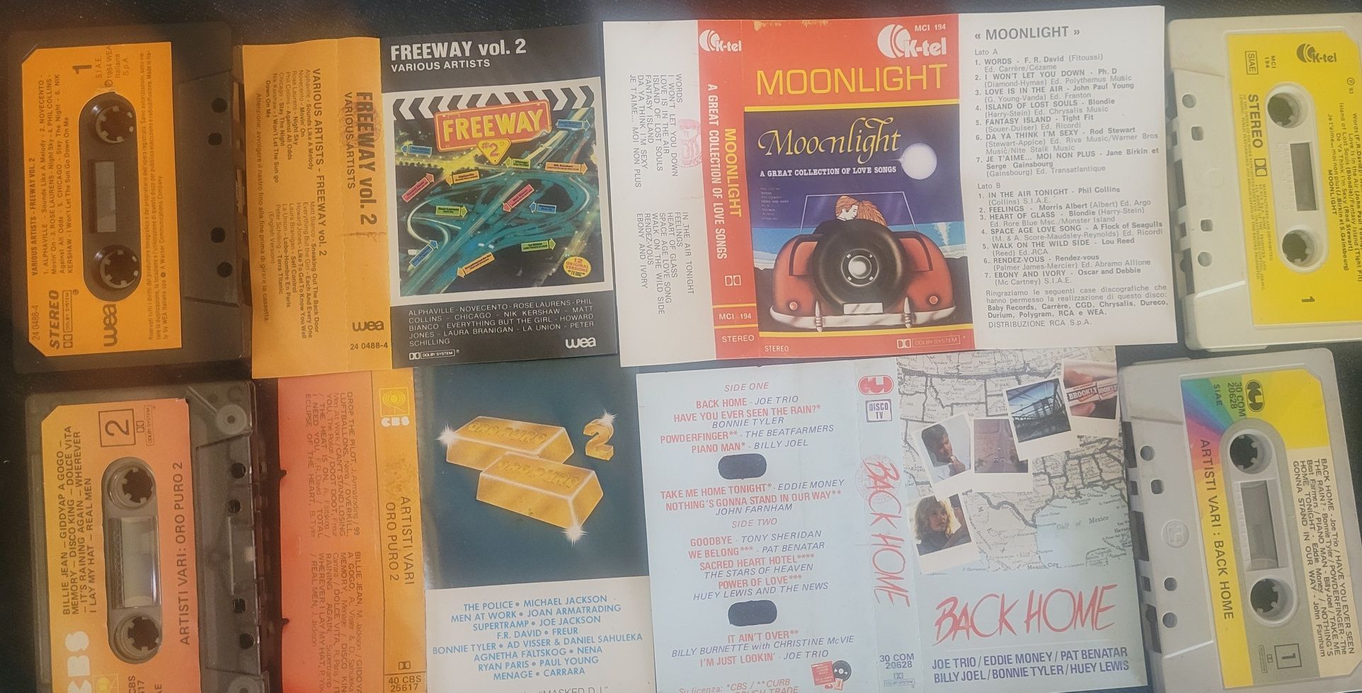 Kasety MC x 4 Kompilacje 1983/84/87 CBS/K-Tel/WEA/