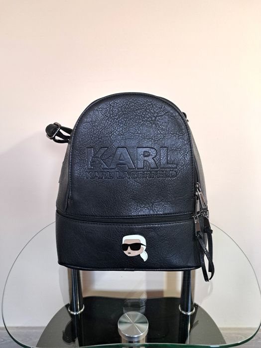Plecak Karl Lagerfeld skórzany