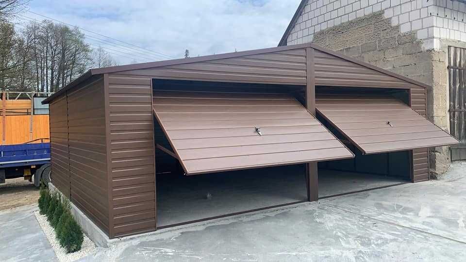 Producent garaży blaszanych, każdy wymiar, profil zamknięty