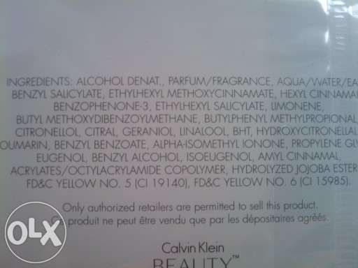 Calvin Klein CK BEAUTY 100ml Oryginalny Produkt woda PERFUMOWANA