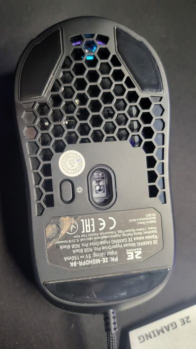 Мышь 2E Gaming HyperDrive Pro RGB USB Black + хаб,тримач провода,картр