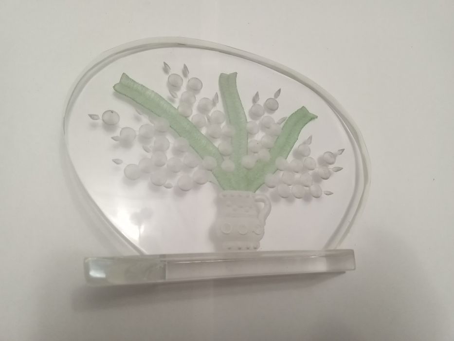 Сувенир мастеровой оргстекло ручная работа винтаж 1965 год!