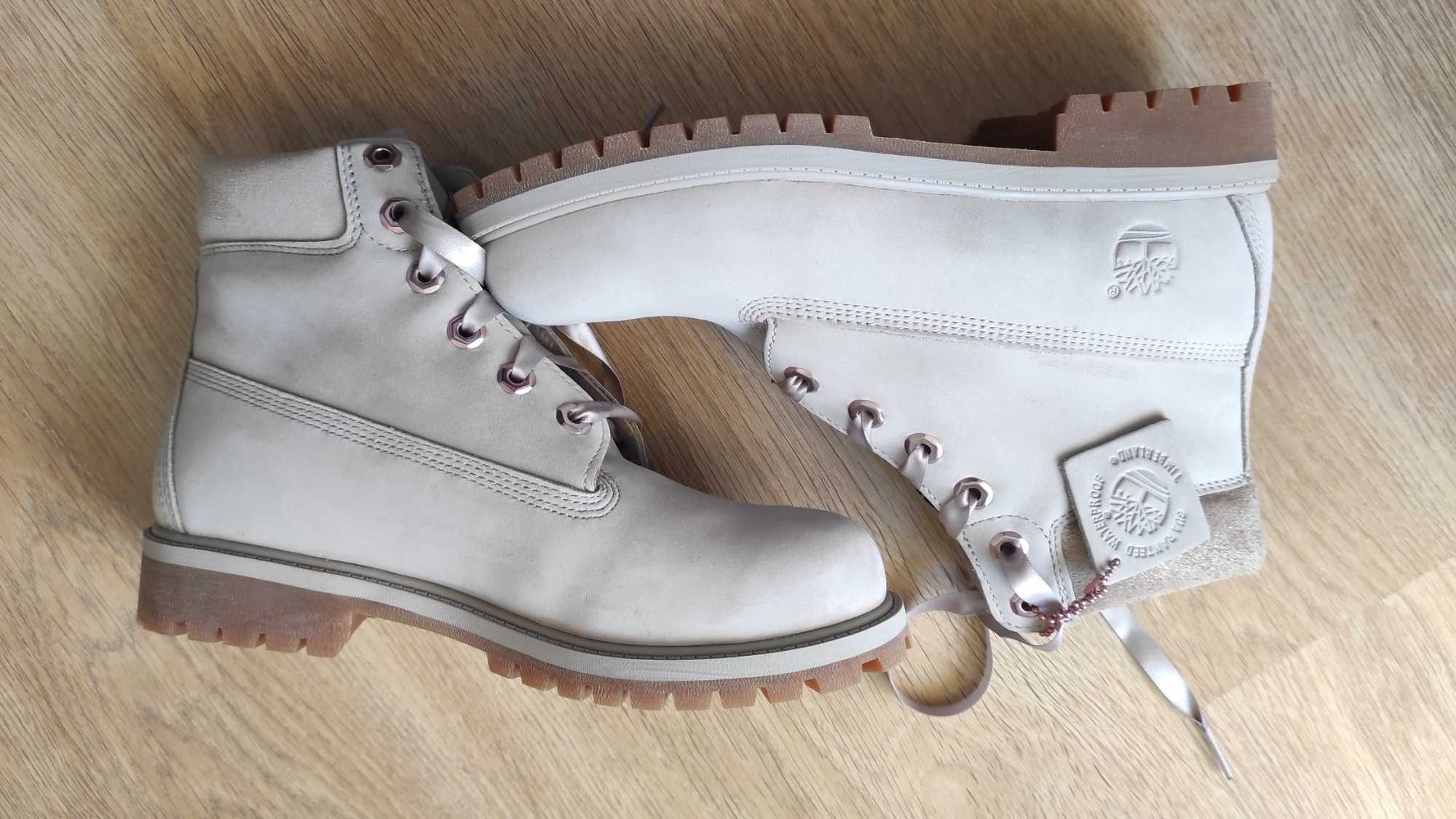 Nowe szare, damskie Timberlandy