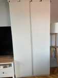 8szt Drzwi białe do szafy PAX IKEA VIKANES 50x195 + zawiasy komplement
