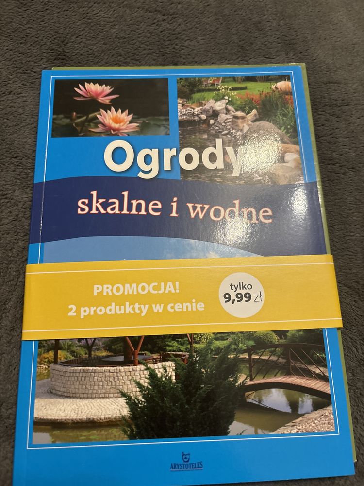 Dwie ksiazki - ogrody skalne i wodne oraz grill