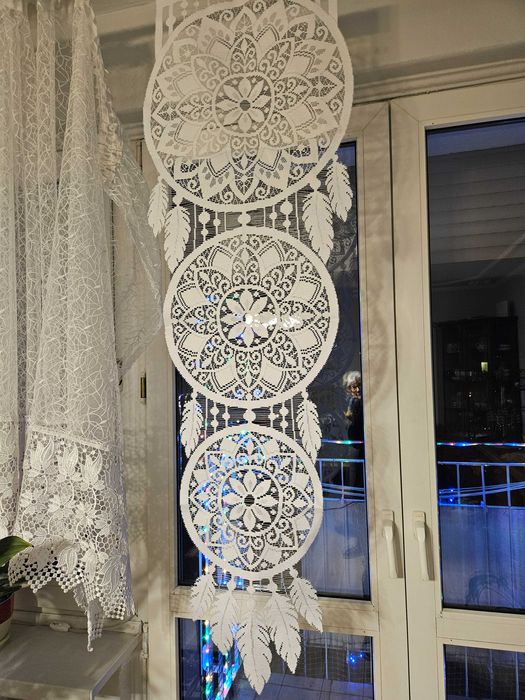 Panele okienne 45 x 140 cm łapacz snów dekoracja okno 2 sztuki