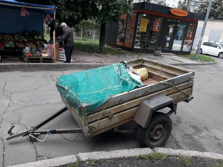 Продам причіп б\у з тентом до легкового автомобіля. Модель - С3АП 8195