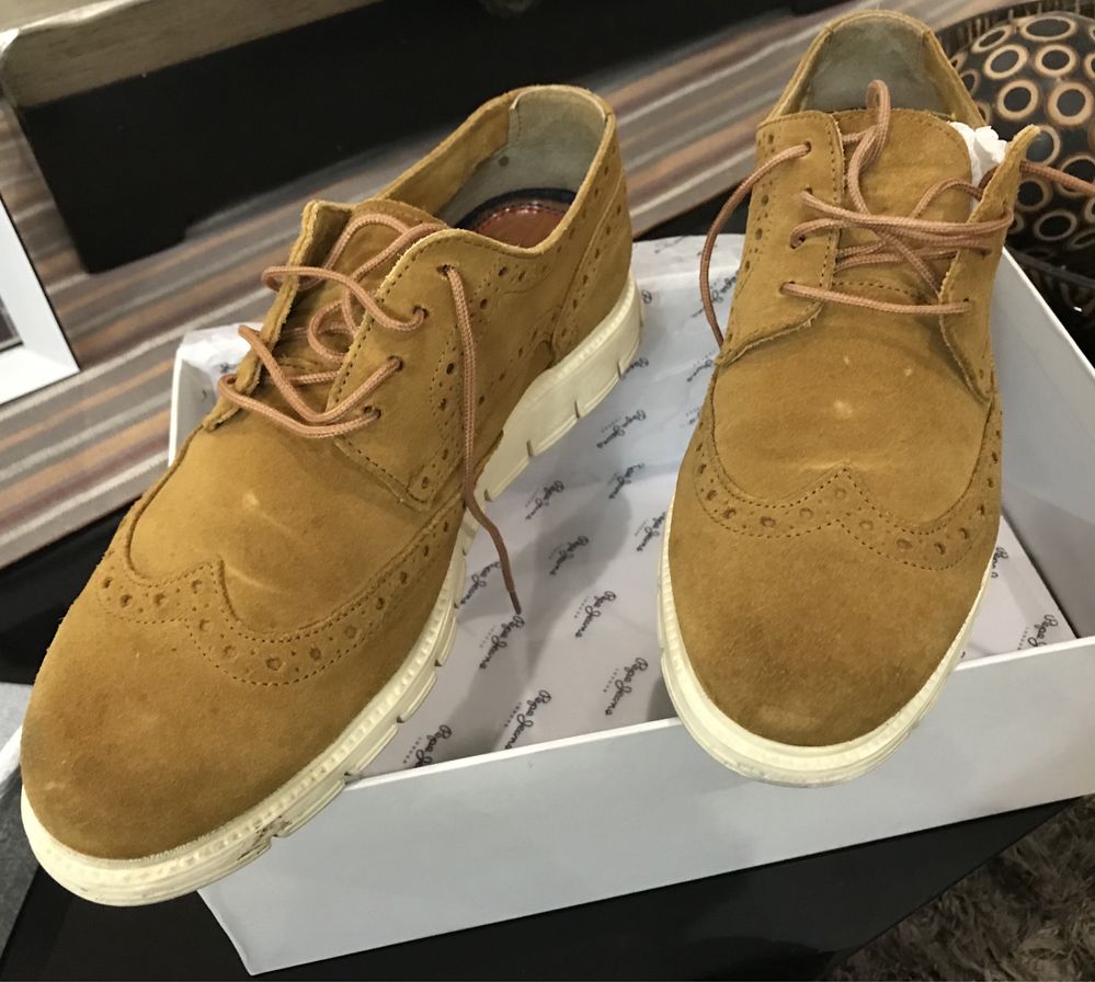 Sapatos camurça Pepe Jeans London (meia estacao e verão)