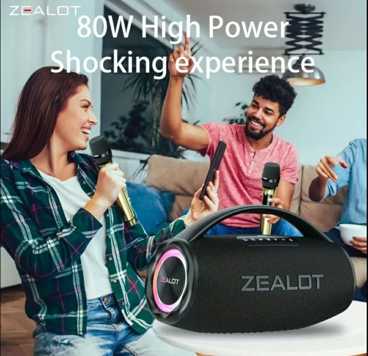 Bluetooth-колонка Zealot S97M с двумя беспроводными микрофонами,