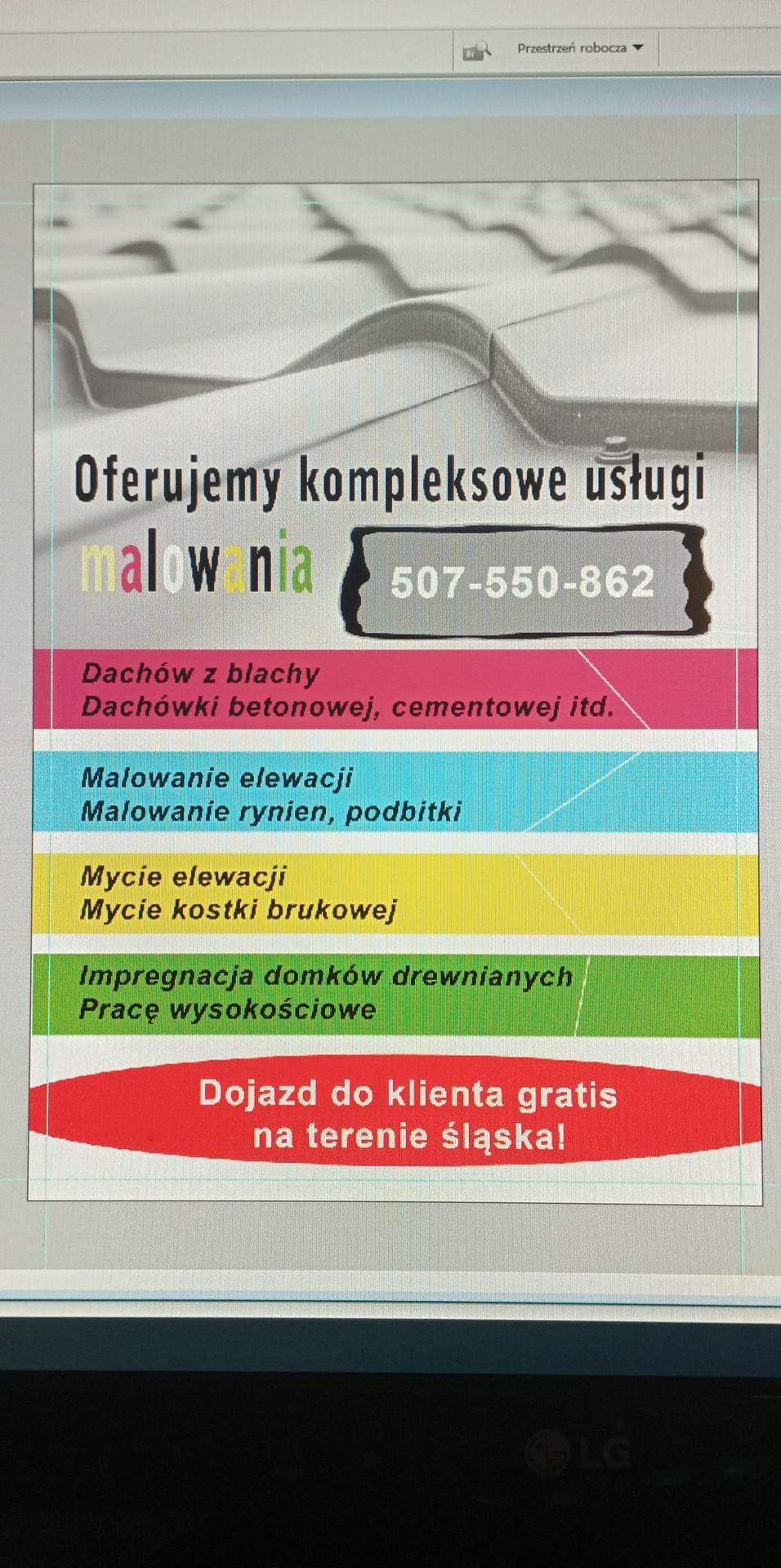 Malowanie dachów,dachówek itd.Mycie,impregnacja, cały