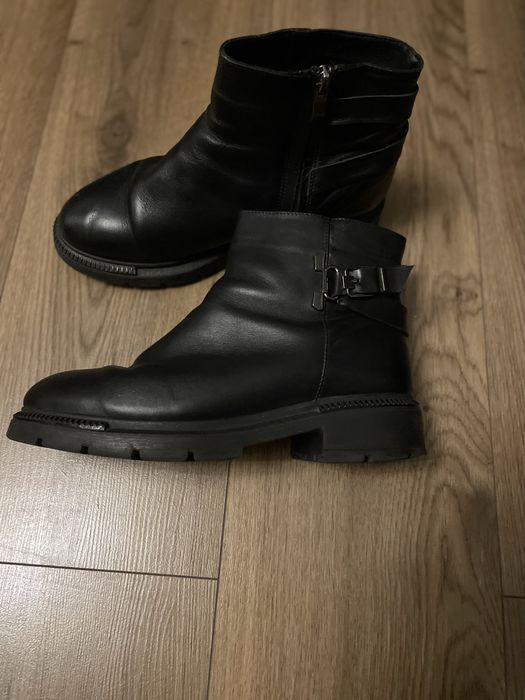 Шкіряні зимові черевики