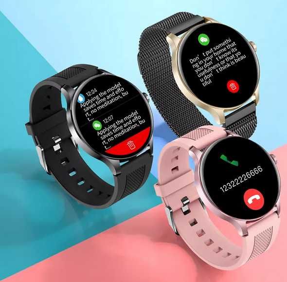 Smartwatch sportowy damski różowy NY20
