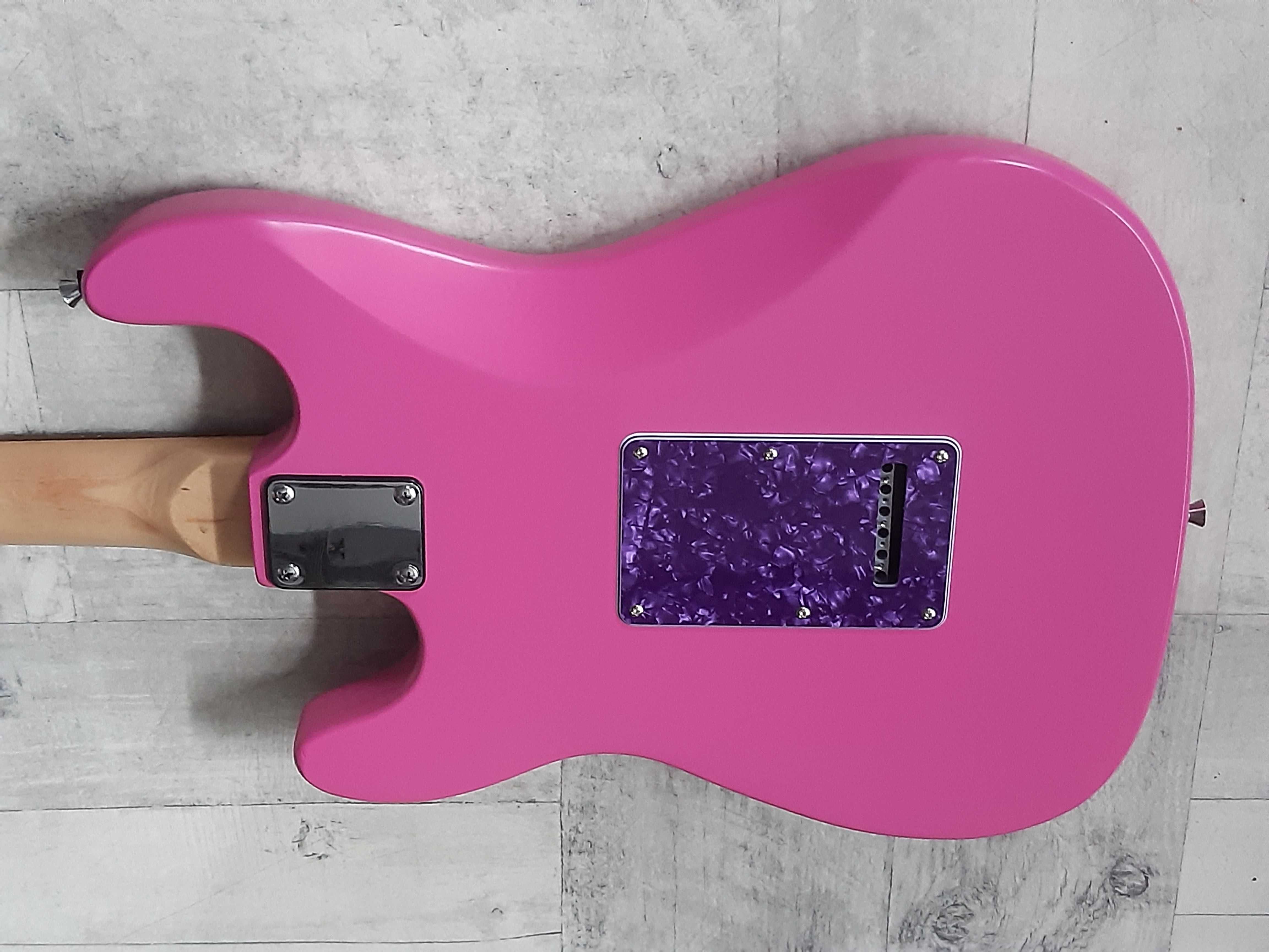 Piękna Gitara Stratocaster Pink Purple-HSS- wysyłka Gratis lub zamiana