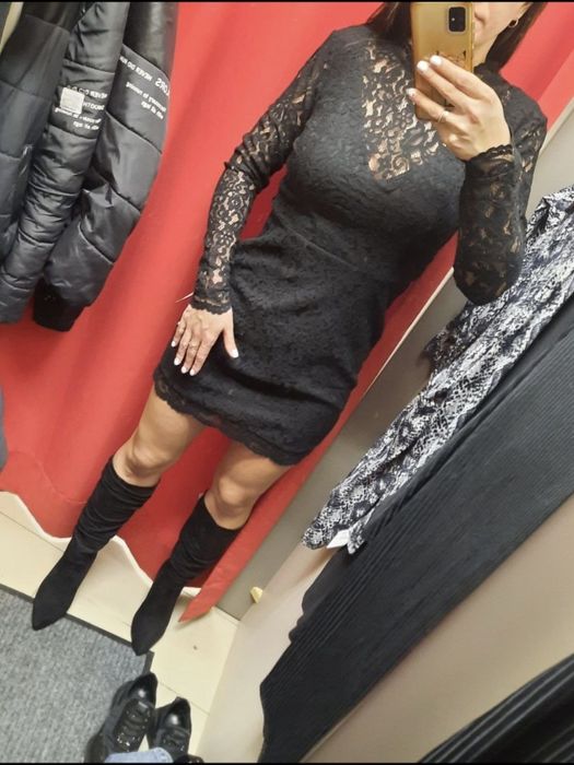 Новое платье H&M короткое черное