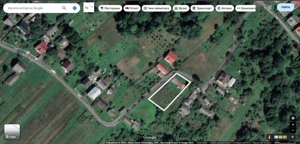 Продається ділянка під будівництво 21 сот. Тязів. Асфальт. Світло. Газ