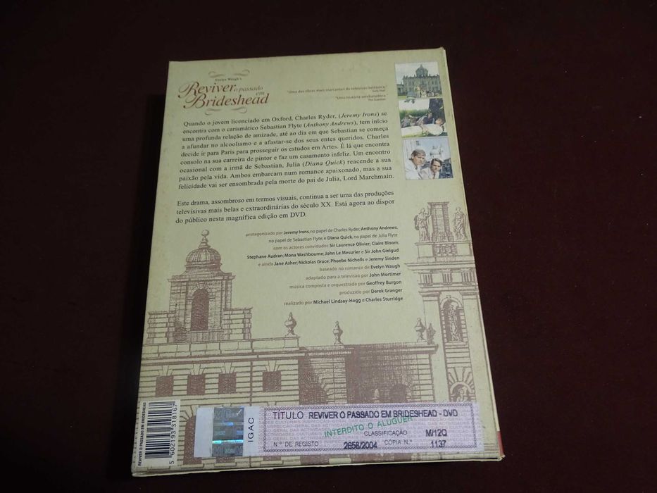 DVD-Reviver o passado em Brideshead-Série completa 4 discos