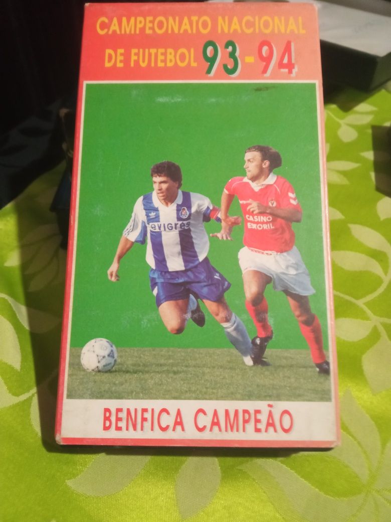 Cassetes antigas de VHS de Futebol