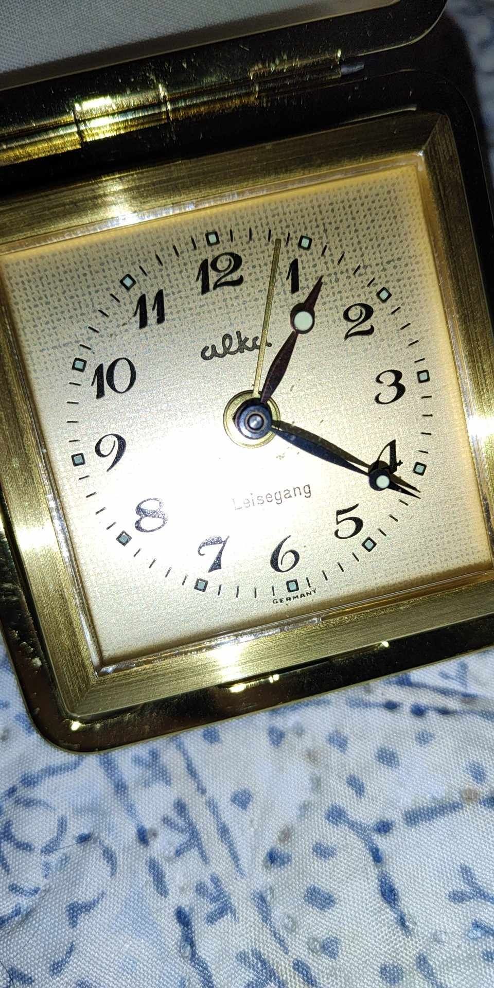 Budzik ALKA  zegarek niemiecki podrozny nowy z głośnym alarmem