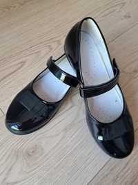 Balerinki pantofelki czarne eleganckie buciki dla dziewczynki r 36