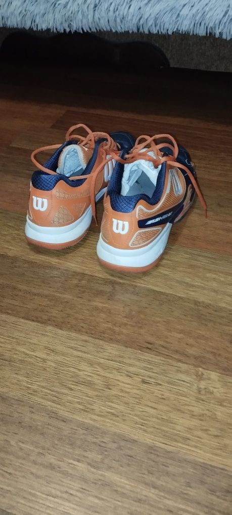 Тенісні кросівки чоловічі Wilson Rush Pro 2.0 clementine/navy/white