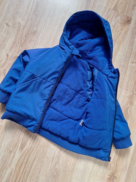 Zimowa kurtka niebieska basic 92/98 cm