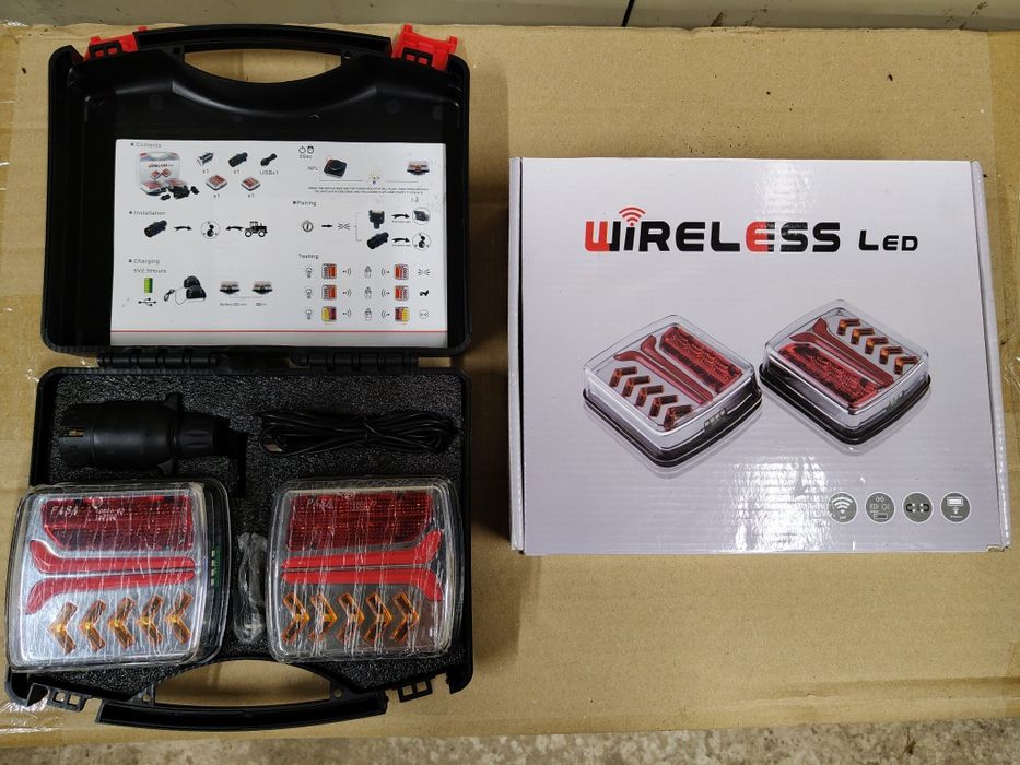 Lampy LED do przyczepy na magnes bezprzewodowe