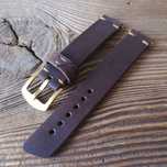 Pasek do zegarka 18 mm handmade skóra vintage ręcznie robiony