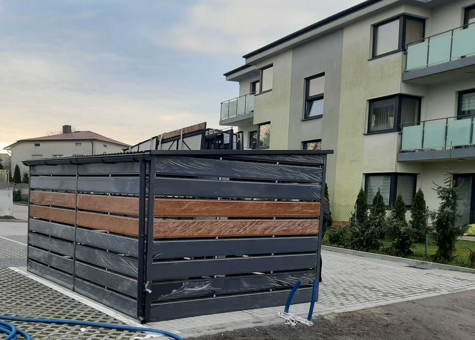 Wiata Śmietnikowa Na Wymiar w Dowolnym Kolorze