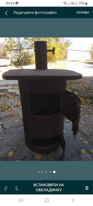 Буржуйка металева