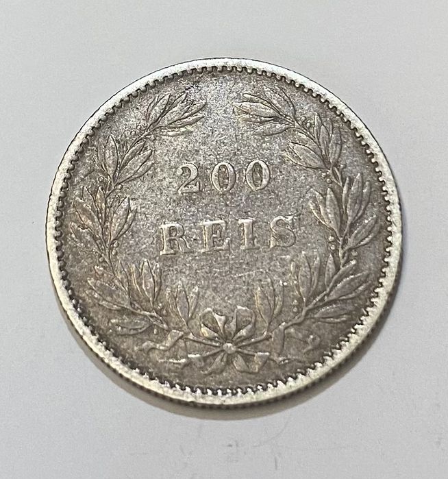 Moeda 200 Reis D LUIS I - 1888