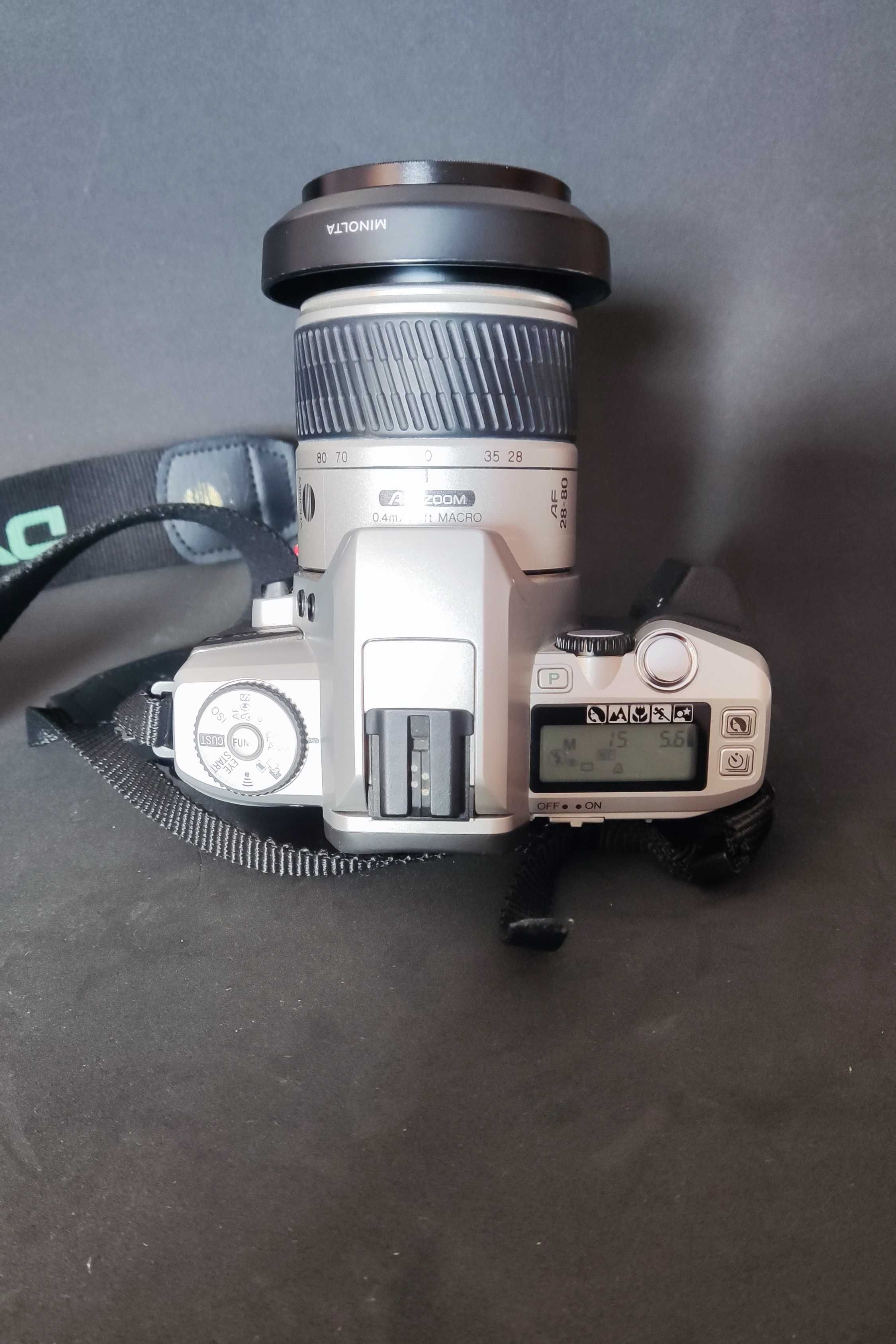Máquina Analógica Minolta Dynax 5 (com defeito) + 28-80