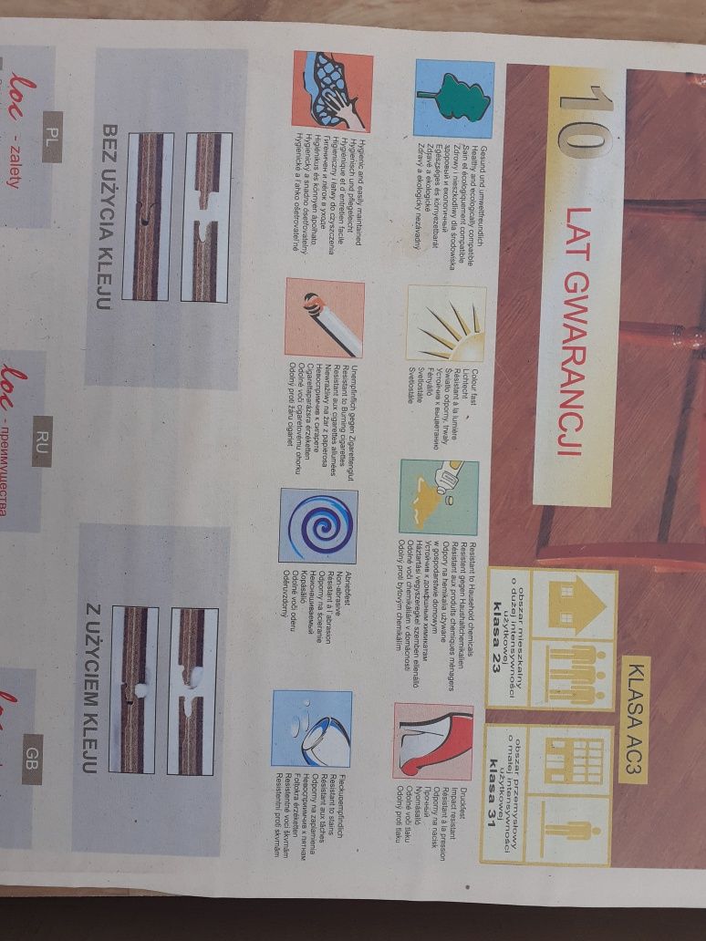 Panele podłogowe laminowane klasa AC3