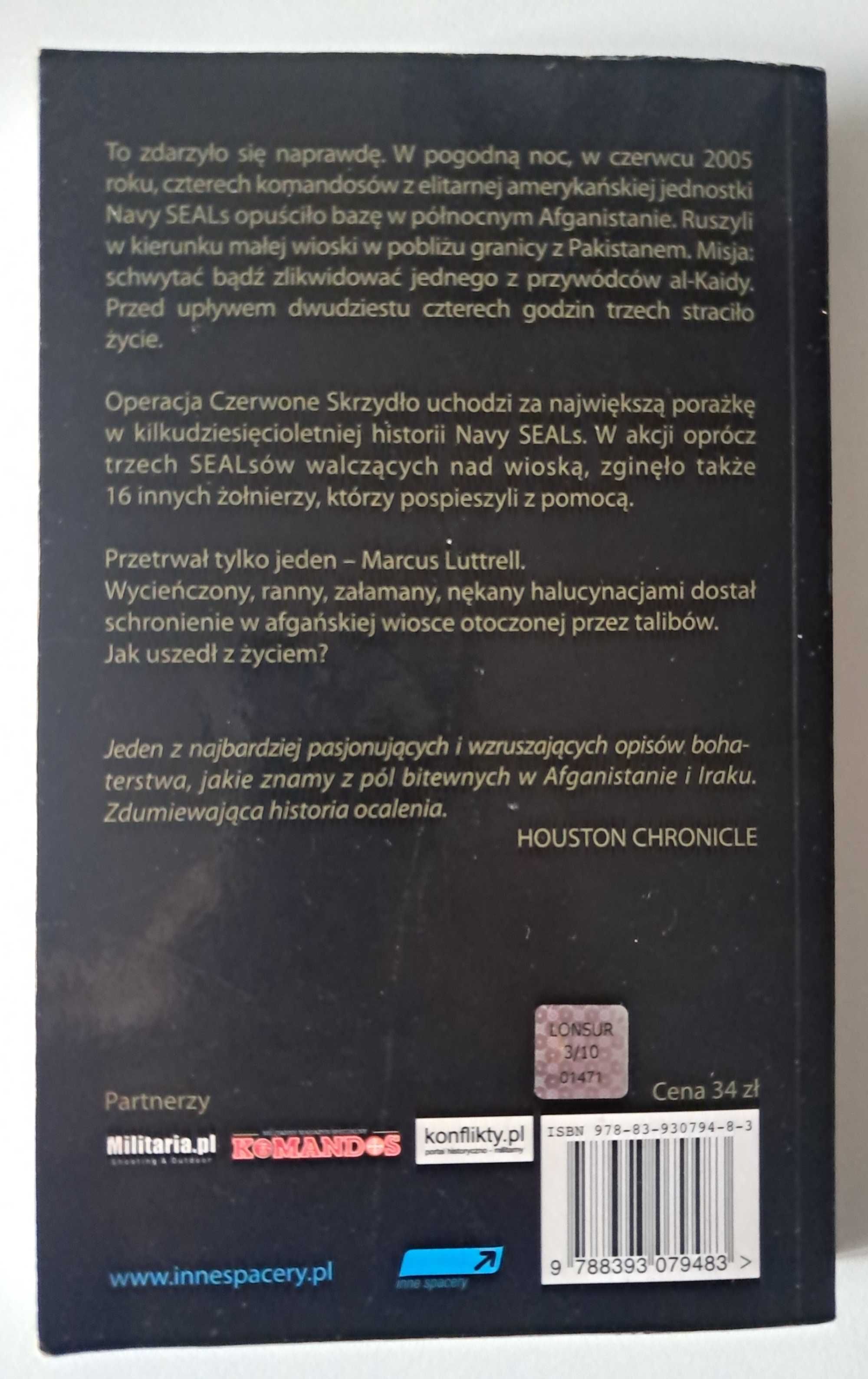 Przetrwałem Afganistan Luttrell Robinsom