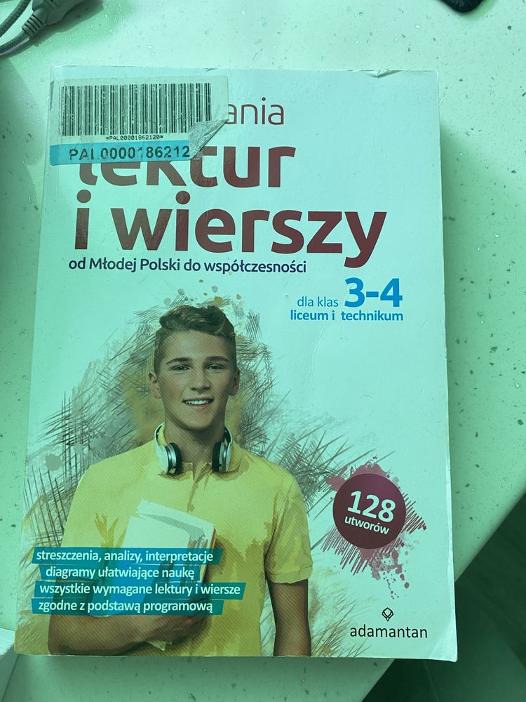 Lektury i wiersze 1-4 klasa liceum zestaw