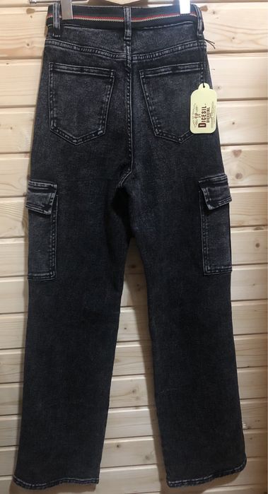 Джинси- карго жіночі темно-сірого кольору