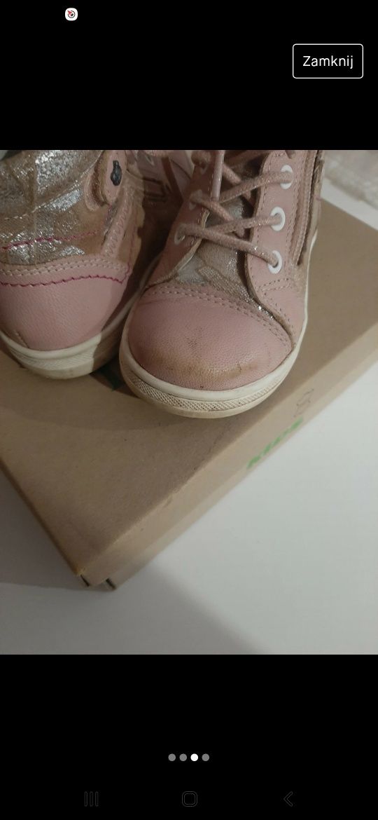 Buty dziecięce różowe