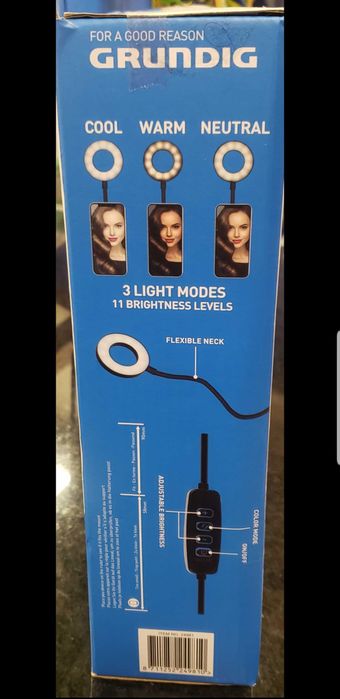 Ring light - self studio da Grundig - NOVA