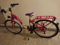 rower Romet Panda 1, rama 13", różowy, koła 24"