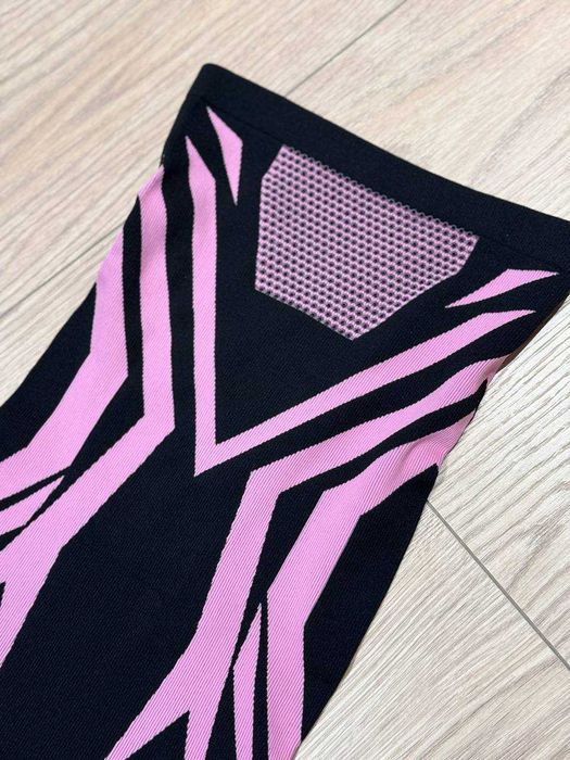 Снуд баф маска лижна чорна і рожева