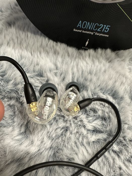 Słuchawki SHURE Aonic SE215 jak NOWE Z PARAGONEM!