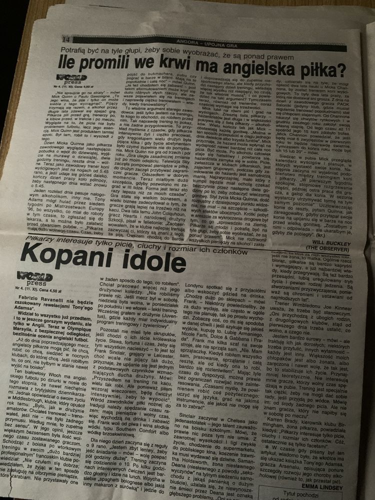 Angora gazeta z listopada 1998 roku nr 47