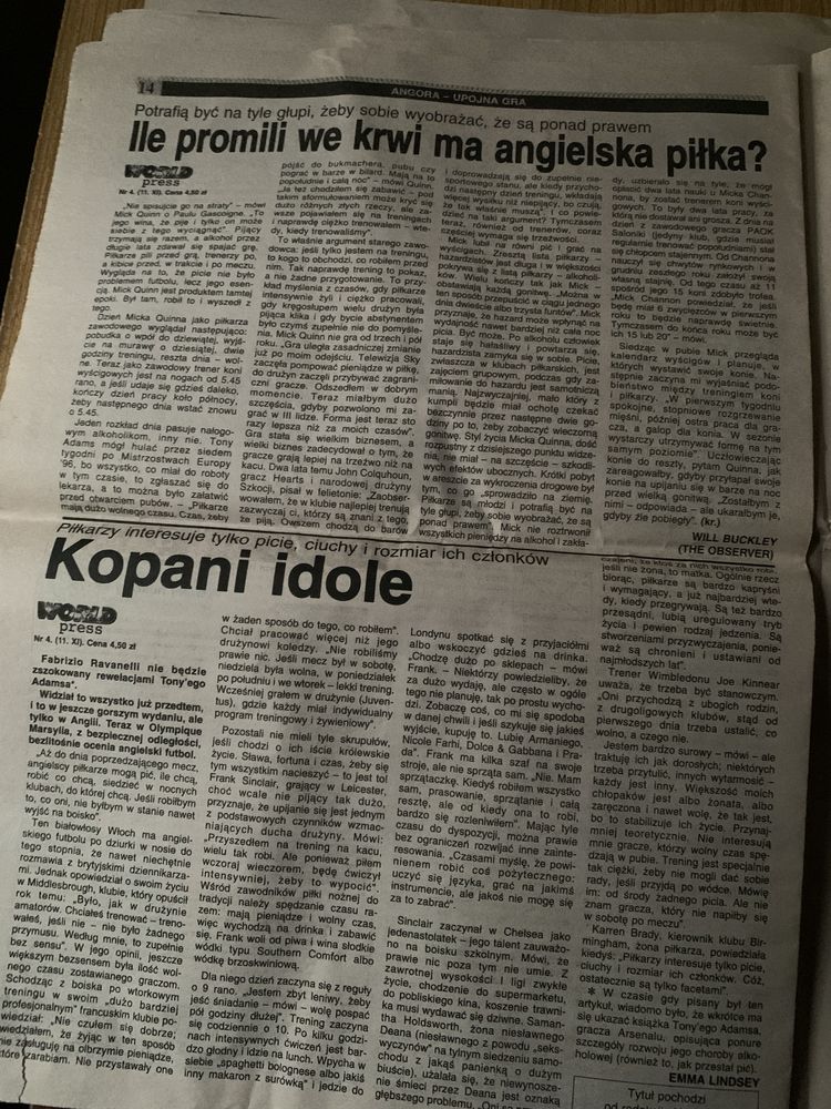 Angora gazeta z listopada 1998 roku nr 47