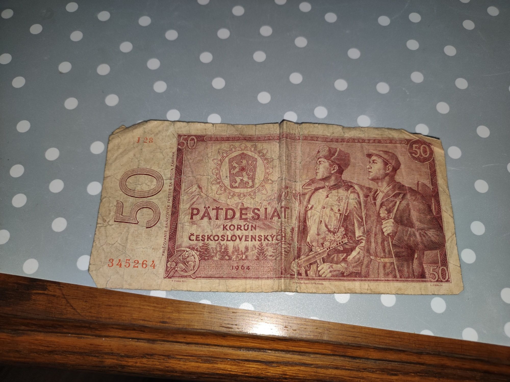 50 koron ceskoslovensky z 1964r