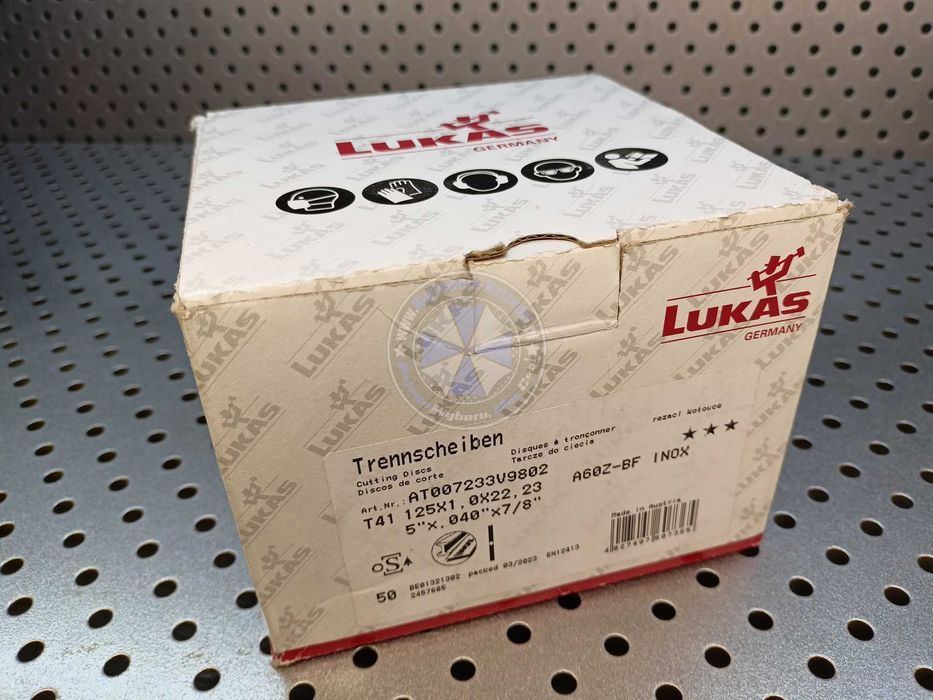 10 szt INOX  Tarcza do cięcia 125 x 1,0mm Lukas tarcze do metalu 125mm