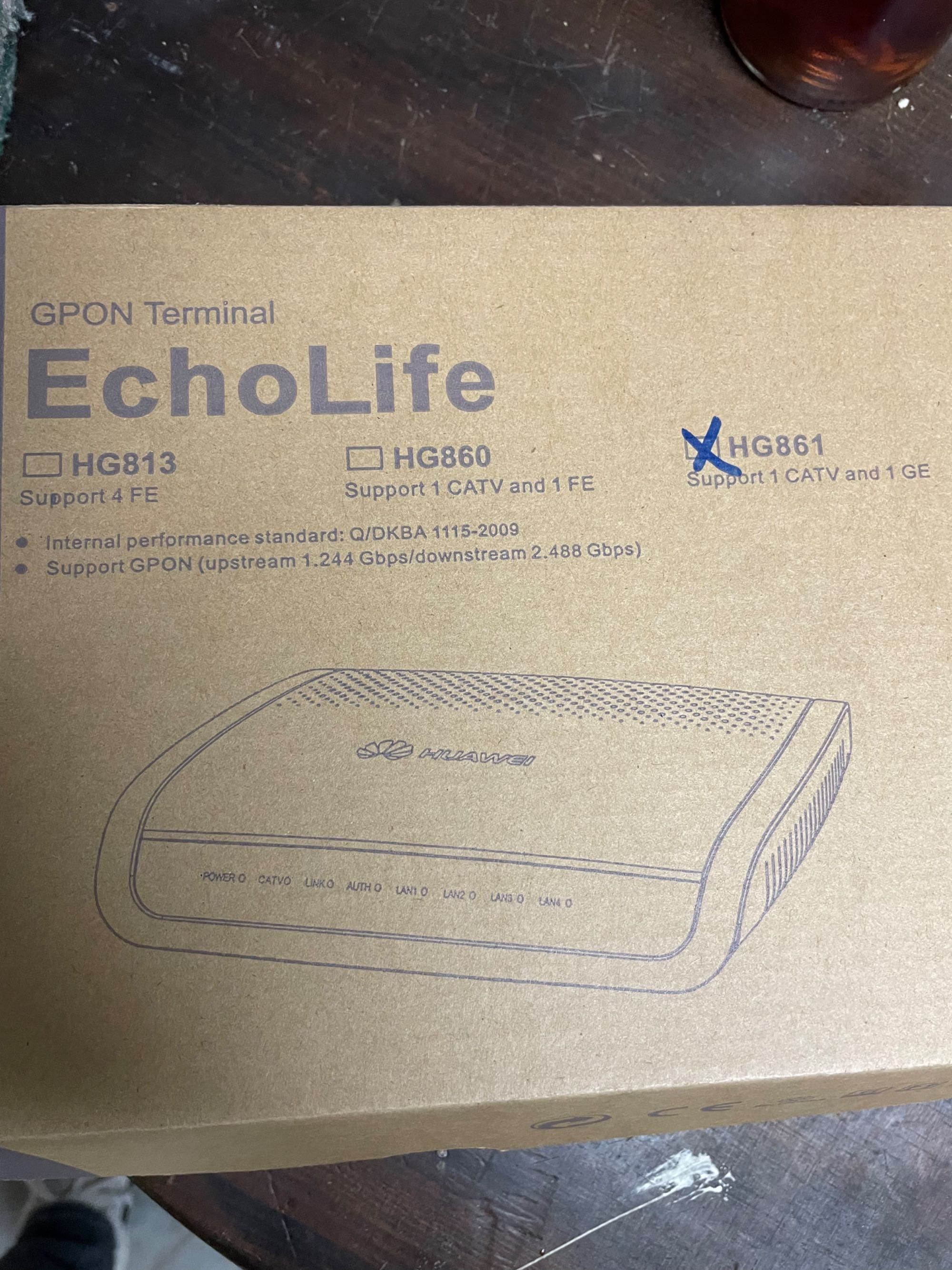 Huawei echolife hg861
